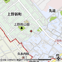 愛知県犬山市上野新町308周辺の地図