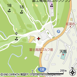 富士篭坂３６ゴルフクラブ（旧：富士高原ＧＣ・篭坂ＧＣ）周辺の地図
