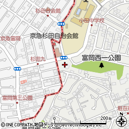神奈川県横浜市金沢区富岡西4丁目40周辺の地図