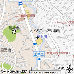 神奈川県横浜市磯子区上中里町749周辺の地図