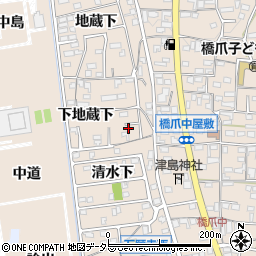 愛知県犬山市橋爪下地蔵下58-4周辺の地図