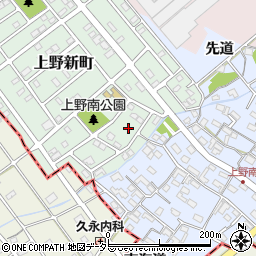 愛知県犬山市上野新町307周辺の地図