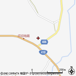 岐阜県恵那市山岡町久保原382周辺の地図