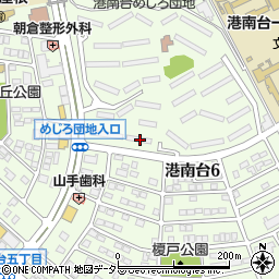 神奈川県横浜市港南区港南台6丁目1-47周辺の地図