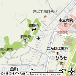島根県安来市広瀬町広瀬新市町周辺の地図