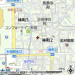 岐阜県大垣市林町4丁目35周辺の地図