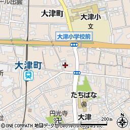 ＪＡしまね大津周辺の地図