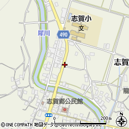 京都府綾部市志賀郷町（沖田）周辺の地図