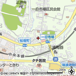 松坂町周辺の地図