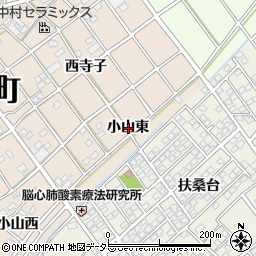 愛知県丹羽郡扶桑町南山名小山東周辺の地図