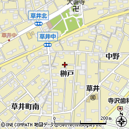 愛知県江南市草井町（榊戸）周辺の地図