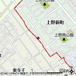 愛知県犬山市上野新町43周辺の地図
