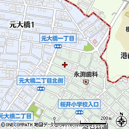 神奈川県横浜市栄区若竹町26周辺の地図