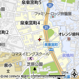 岐阜県土岐市泉東窯町周辺の地図