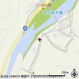 兵庫県養父市十二所1205周辺の地図