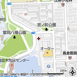 横浜並木郵便局周辺の地図