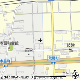 岐阜県大垣市木呂町180周辺の地図