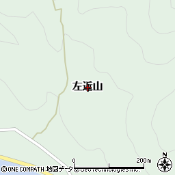 兵庫県養父市左近山周辺の地図