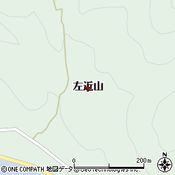 兵庫県養父市左近山周辺の地図