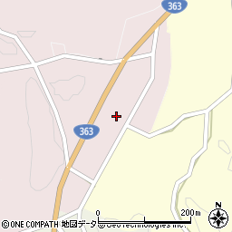 岐阜県恵那市新市場周辺の地図