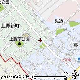 愛知県犬山市上野新町373-2周辺の地図