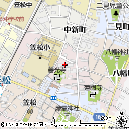 笠松接骨院周辺の地図