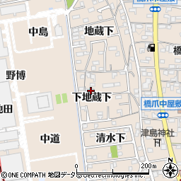愛知県犬山市橋爪下地蔵下23周辺の地図