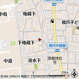 愛知県犬山市橋爪下地蔵下44周辺の地図