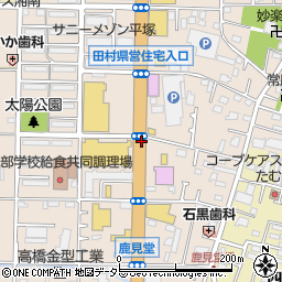 田村団地入口周辺の地図