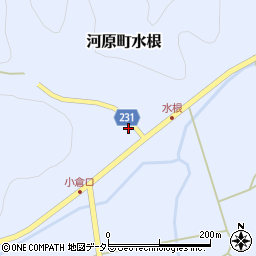鳥取県鳥取市河原町水根400周辺の地図