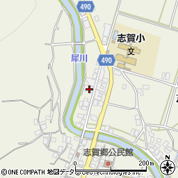 京都府綾部市志賀郷町茶売ケ渕周辺の地図