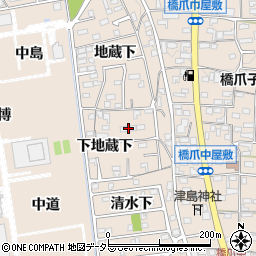 愛知県犬山市橋爪下地蔵下48周辺の地図