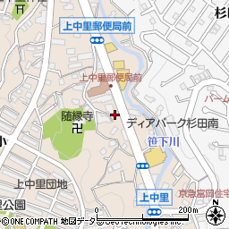 神奈川県横浜市磯子区上中里町713周辺の地図