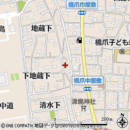 愛知県犬山市橋爪下地蔵下40周辺の地図