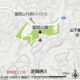 神奈川県横浜市金沢区富岡西3丁目12周辺の地図