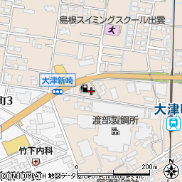 桜内石油株式会社　出雲東給油所　大津店周辺の地図