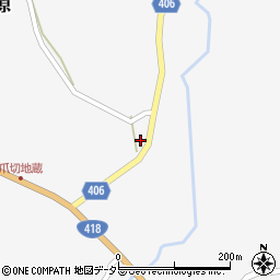 岐阜県恵那市山岡町久保原318周辺の地図