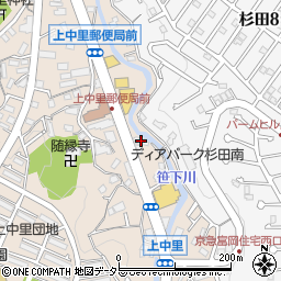 神奈川県横浜市磯子区上中里町721周辺の地図