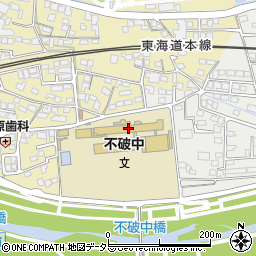 垂井町立不破中学校周辺の地図
