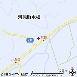 鳥取県鳥取市河原町水根277周辺の地図