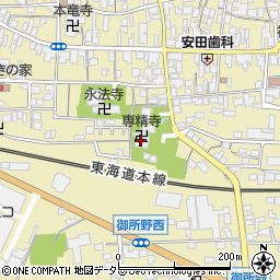 専精寺周辺の地図