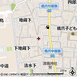 愛知県犬山市橋爪下地蔵下30周辺の地図