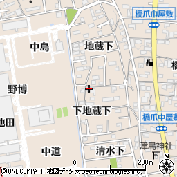 愛知県犬山市橋爪下地蔵下25-4周辺の地図