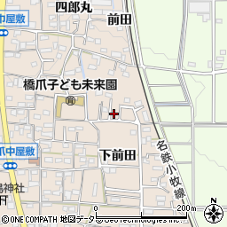 愛知県犬山市橋爪五反田7周辺の地図