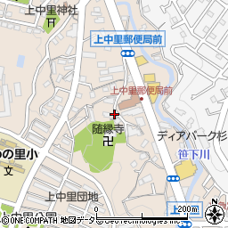 神奈川県横浜市磯子区上中里町708周辺の地図