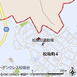 松風台第二公民館周辺の地図