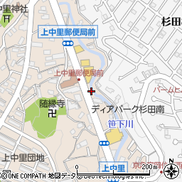 神奈川県横浜市磯子区上中里町716周辺の地図
