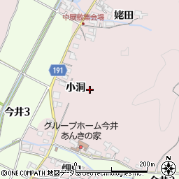 愛知県犬山市今井小洞周辺の地図