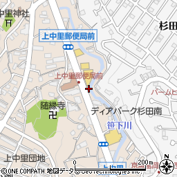 神奈川県横浜市磯子区上中里町694周辺の地図