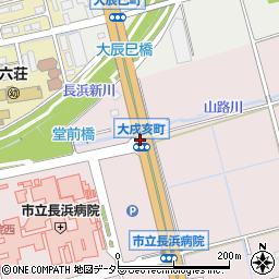 大戌亥町周辺の地図